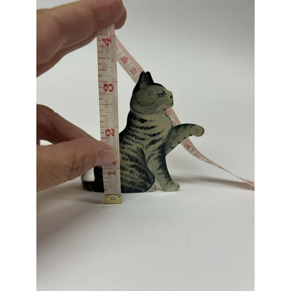 Kitty Ohio Wholesale Cute Cat Bendable Tail Vintage Rare Cottage Core Metal